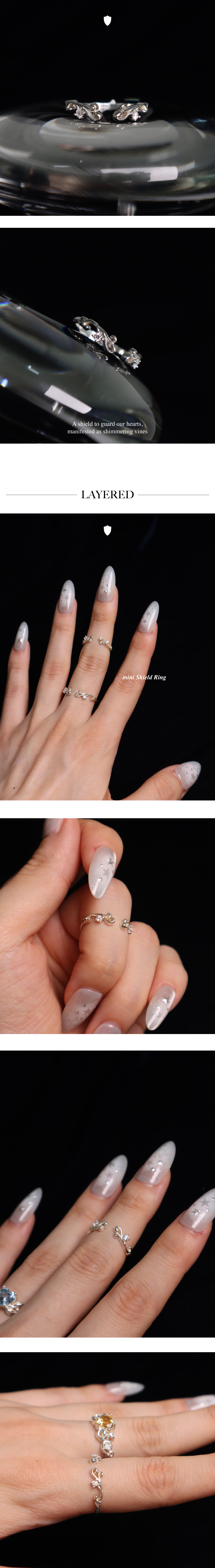 mini shield Ring