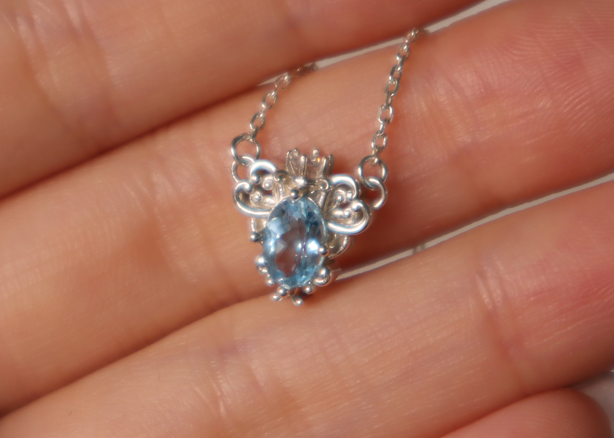Sealing Wish Necklace_소원의 비약 목걸이_스카이토파즈
