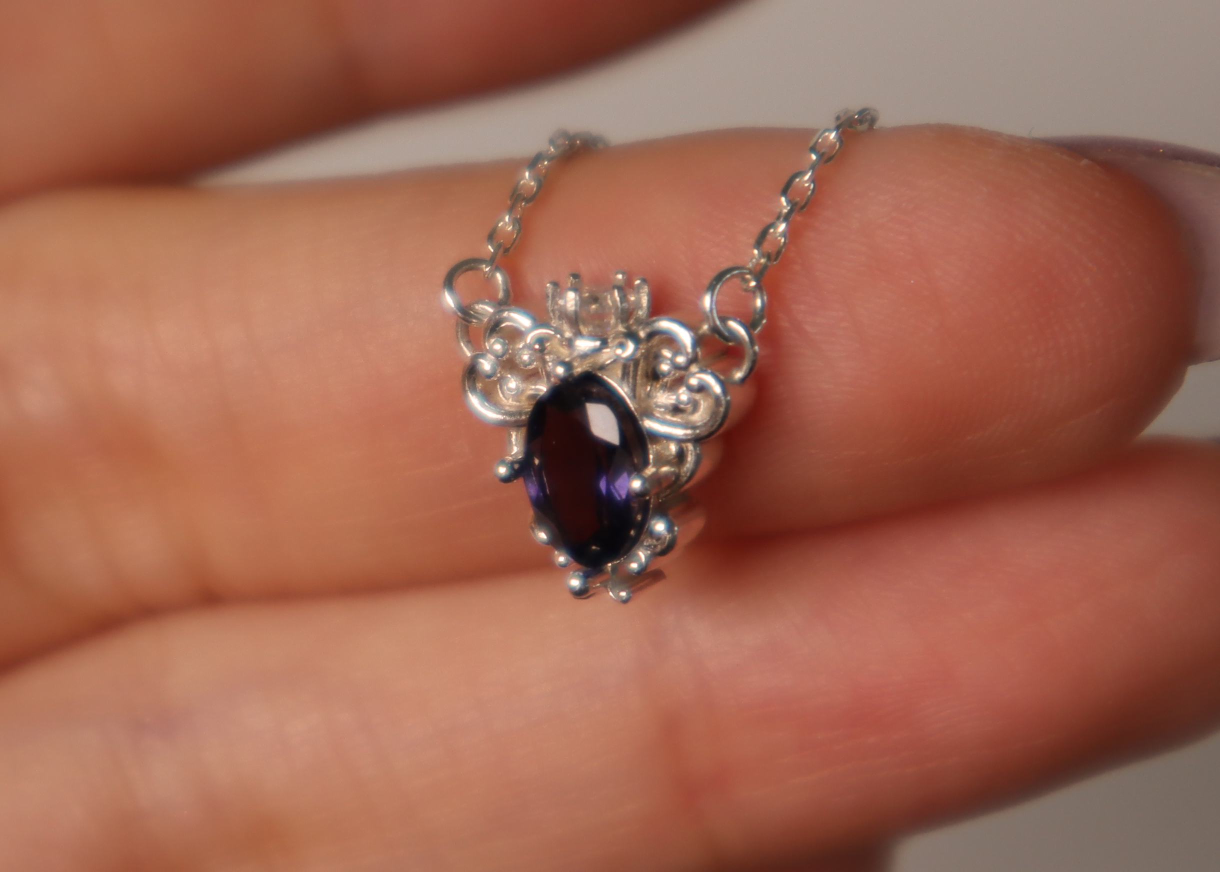 Sealing Wish Necklace_소원의 비약 목걸이_스카이토파즈