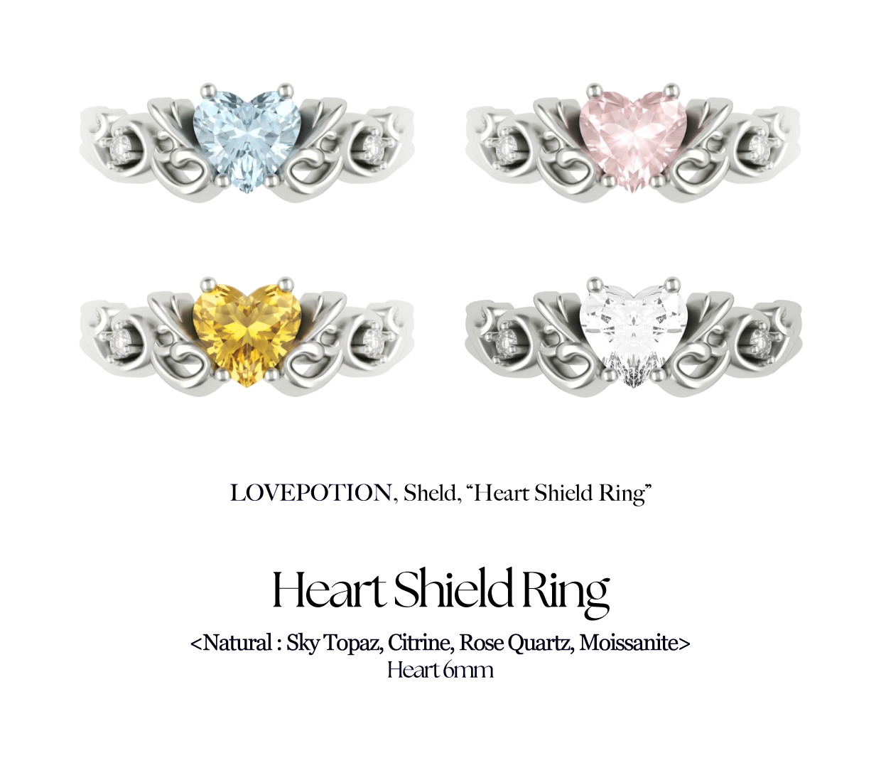 Heart Shield Ring