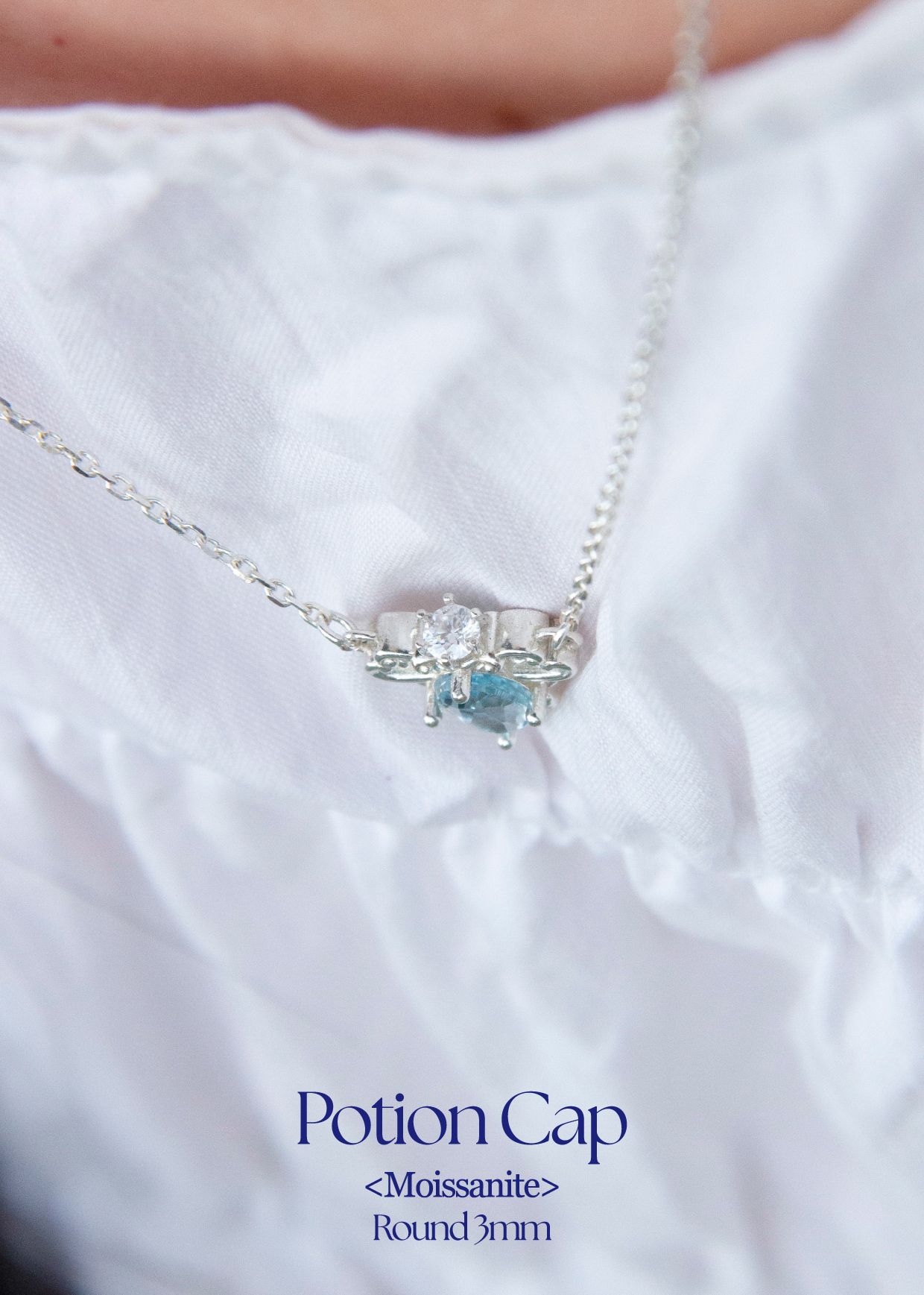 Sealing Wish Necklace_소원의 비약 목걸이_스카이토파즈