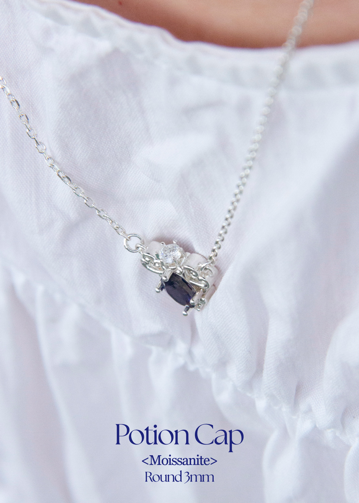 Sealing Wish Necklace_소원의 비약 목걸이_스카이토파즈
