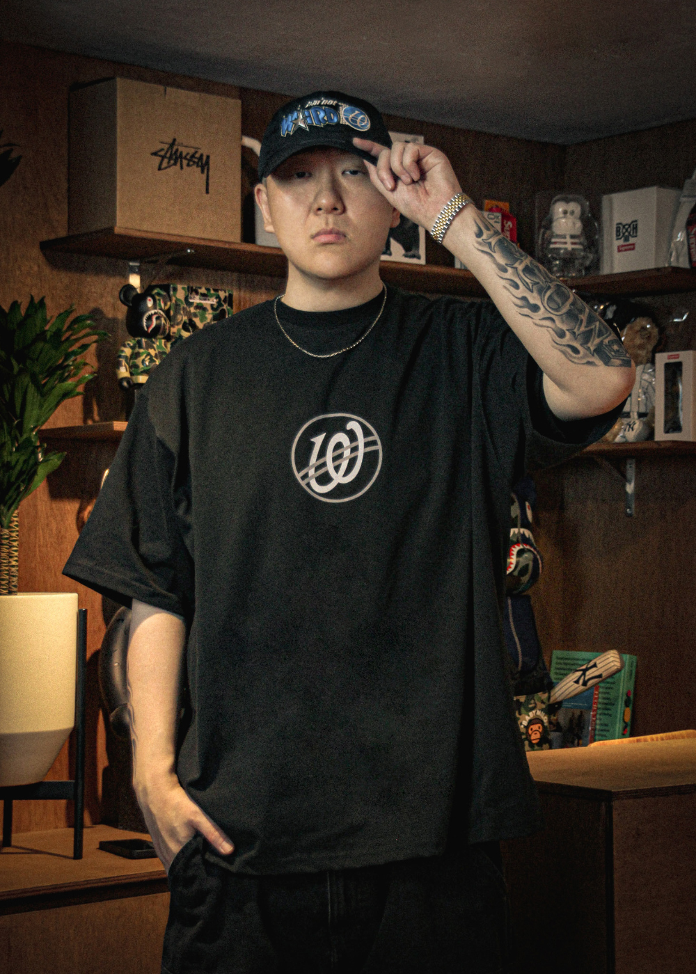 모자 모델 착용 이미지-S39L2