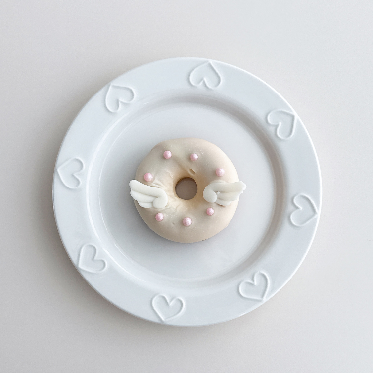 Edge Heart Plate(White)