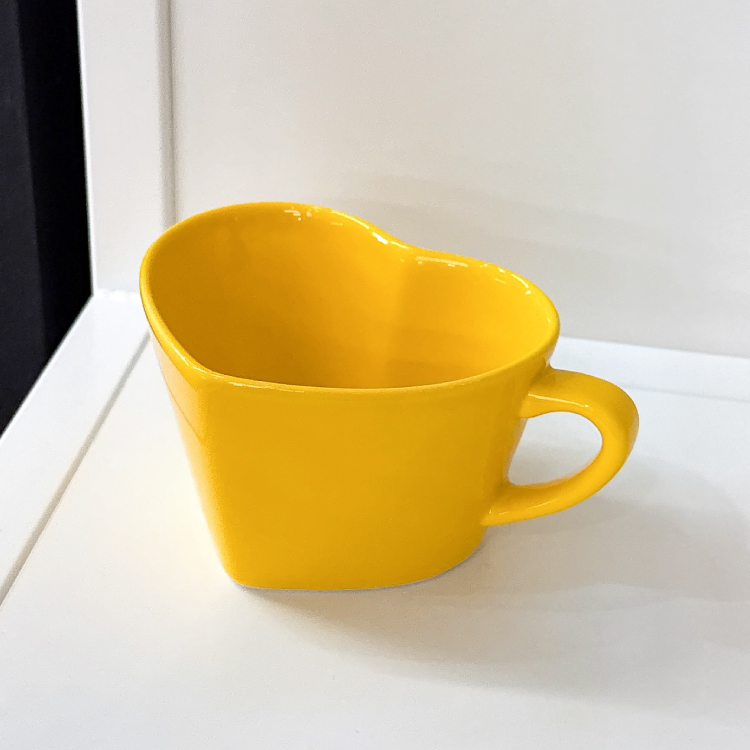 Heart Cereal Cup(Yellow)