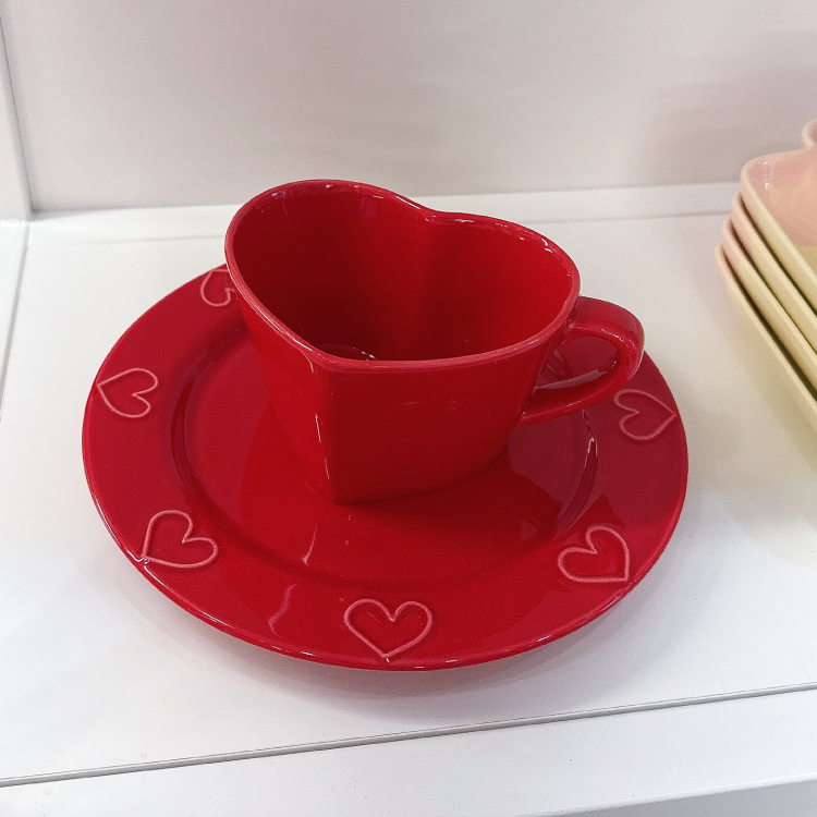 Heart Cereal Cup(Red)