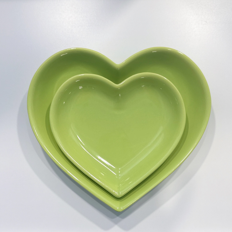 Heart Plate(lime green)