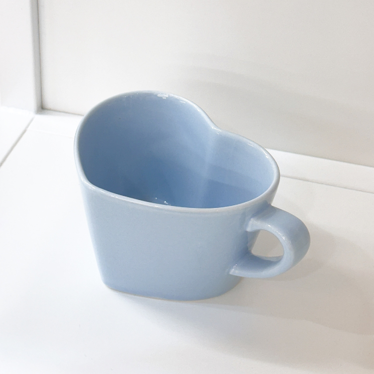 Heart Cereal Cup(Pastel Blue)