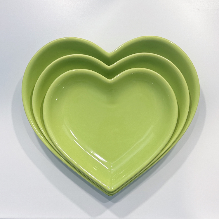 Heart Plate(lime green)