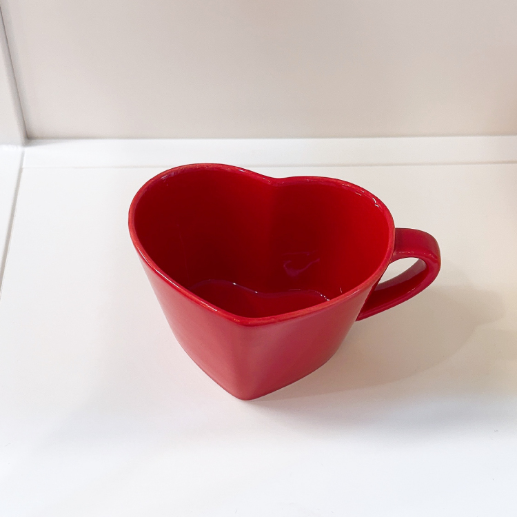 Heart Cereal Cup(Red)