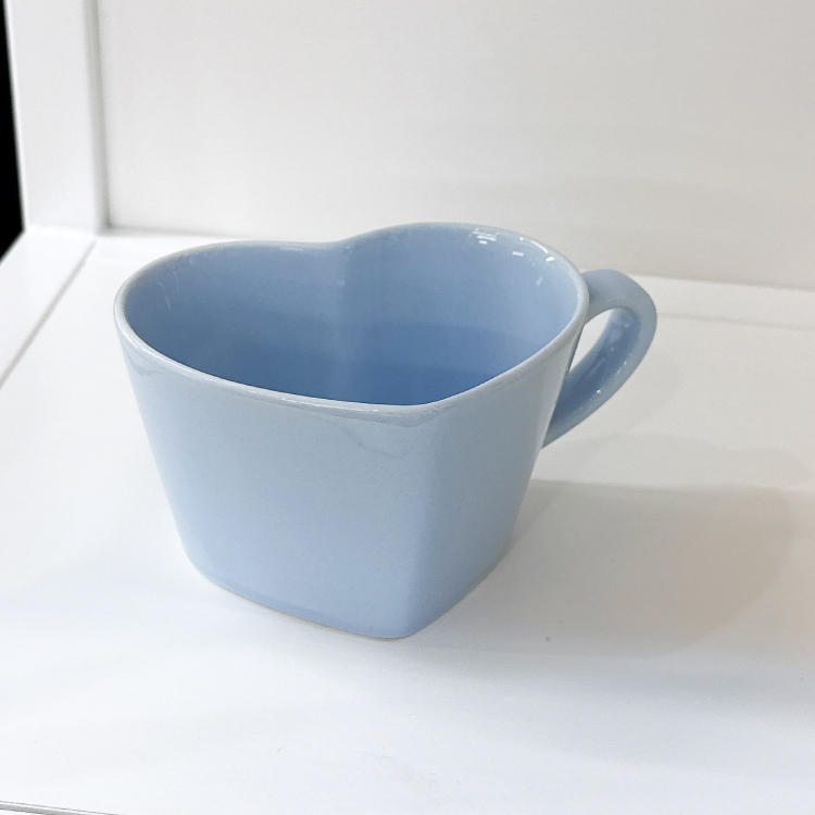 Heart Cereal Cup(Pastel Blue)