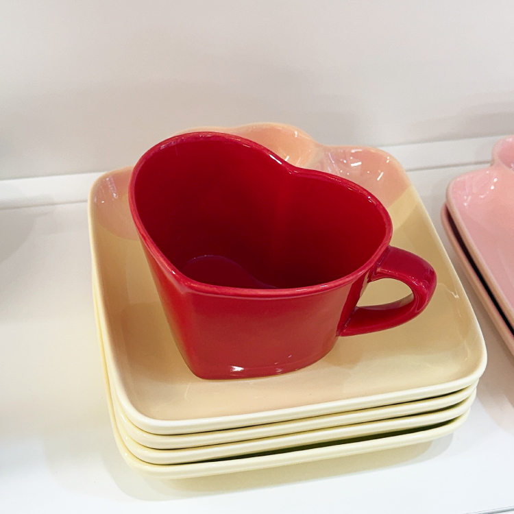 Heart Cereal Cup(Red)