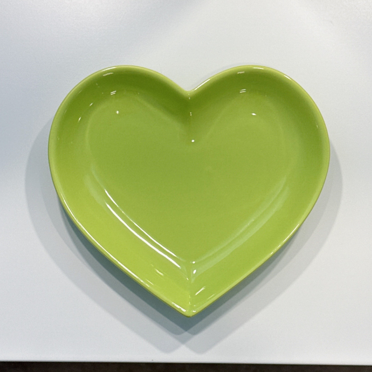 Heart Plate(lime green)