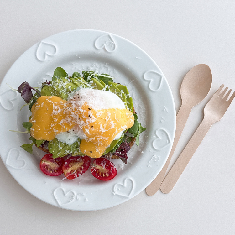 Edge Heart Plate(White)