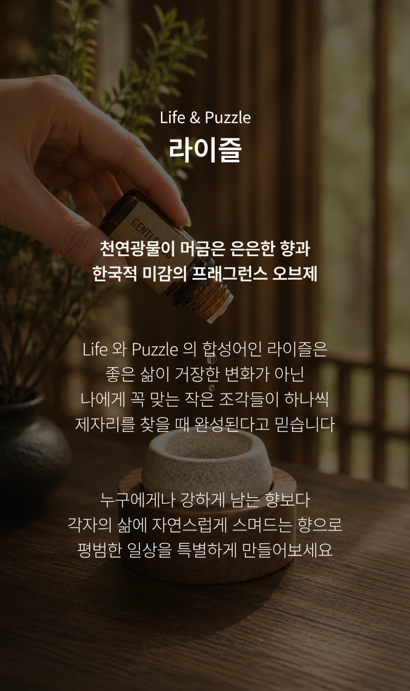 라이즐 규조토 스톤디퓨저 솥 SOT 선물세트