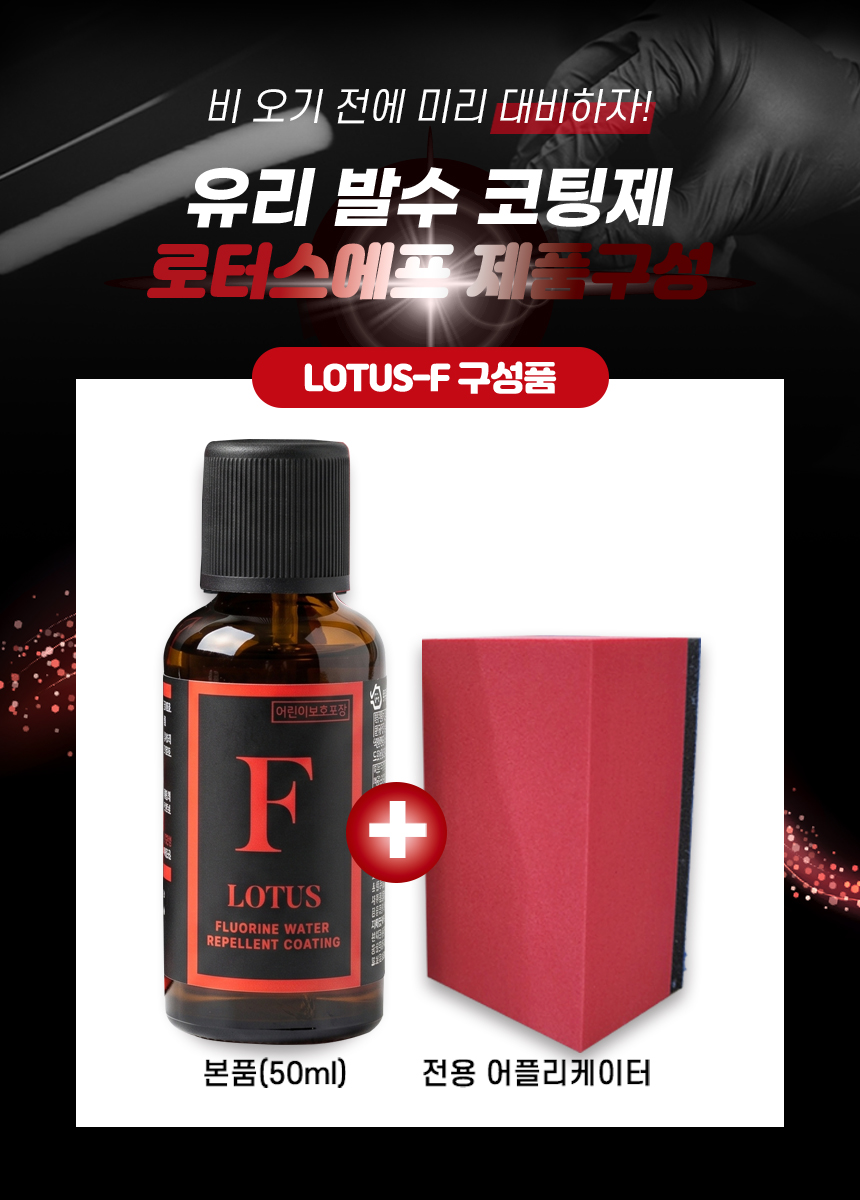 VIEWOK LOTUS-F Long-Lasting Hydrophobic Glass Coating