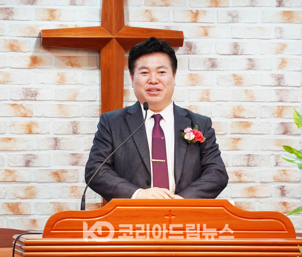 ▲라용주 안산2지부장이 인사말을 전하고 있다. (사진 = 코리아드림뉴스)