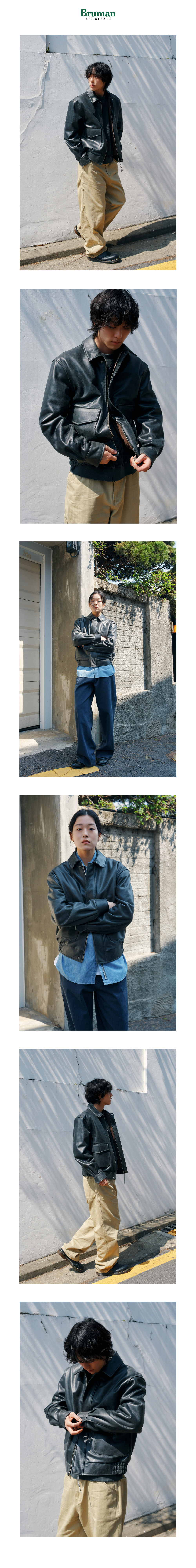 [OG]A-2 Leather Jacket (Dark Brown)