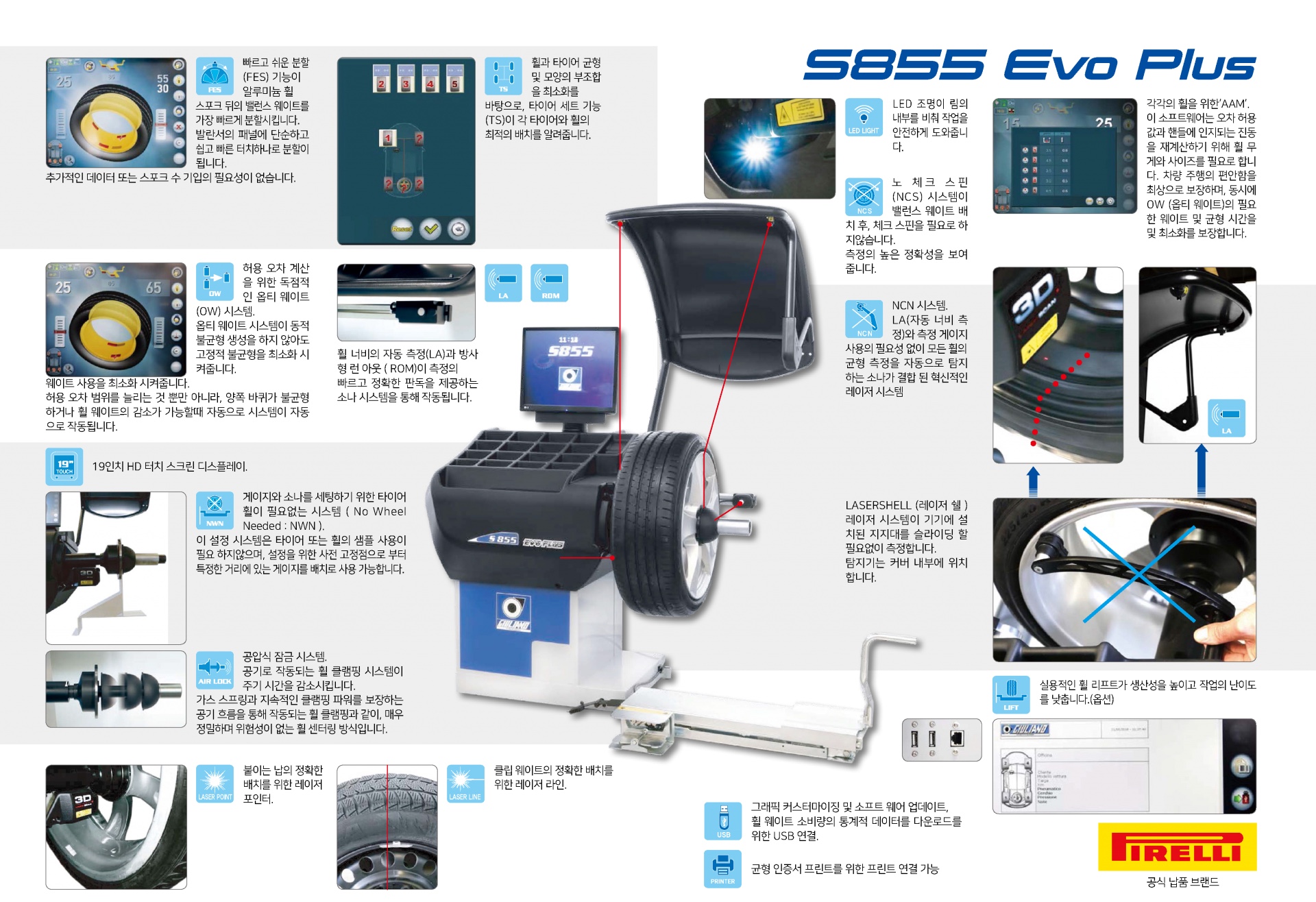 최고 사양 3D 휠 발란서 : S855EVO PLUS