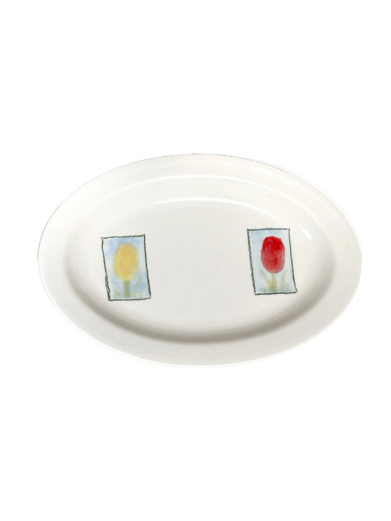 Middle Oval Plate (구름)