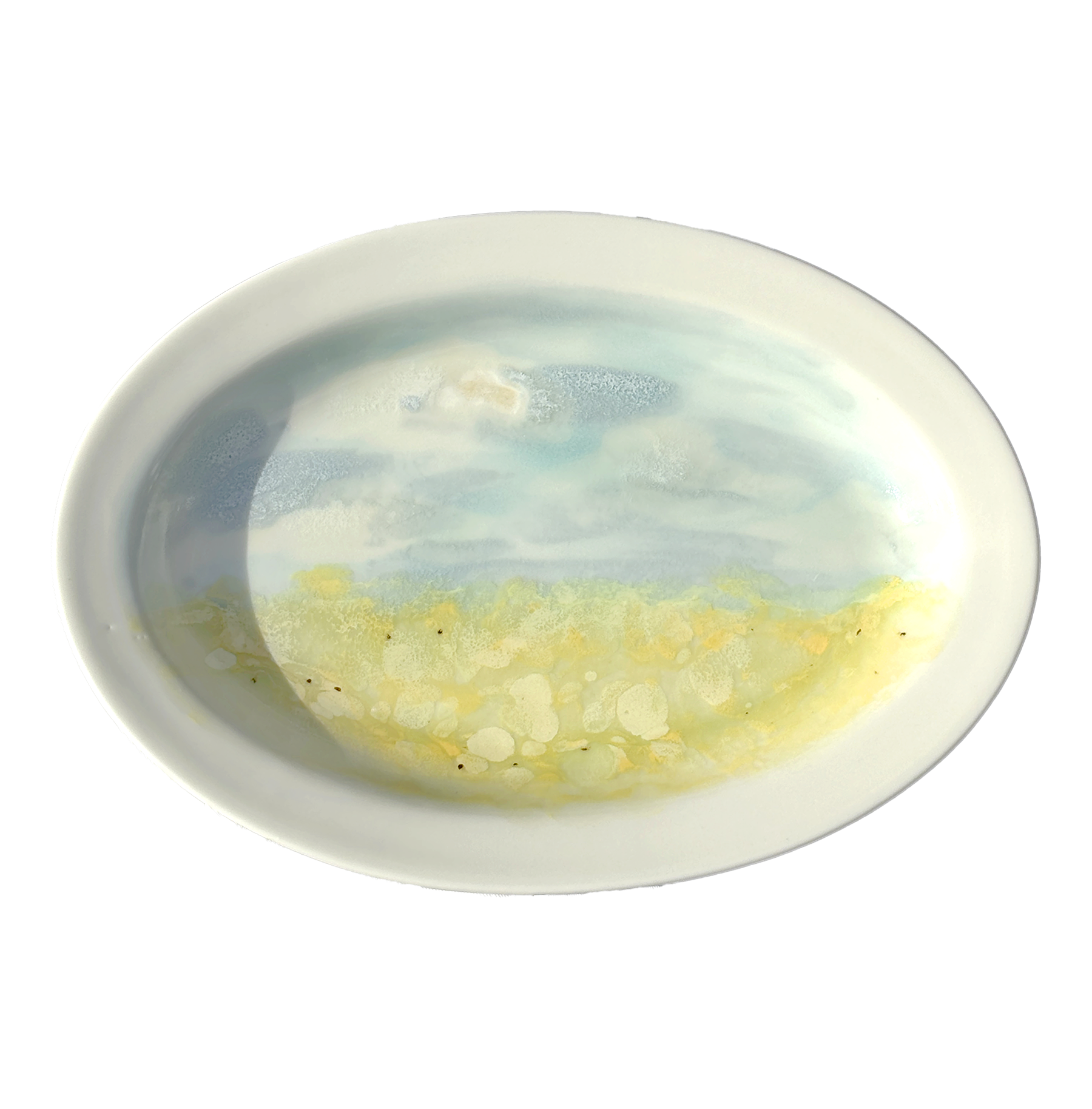 Middle Oval Plate (구름)