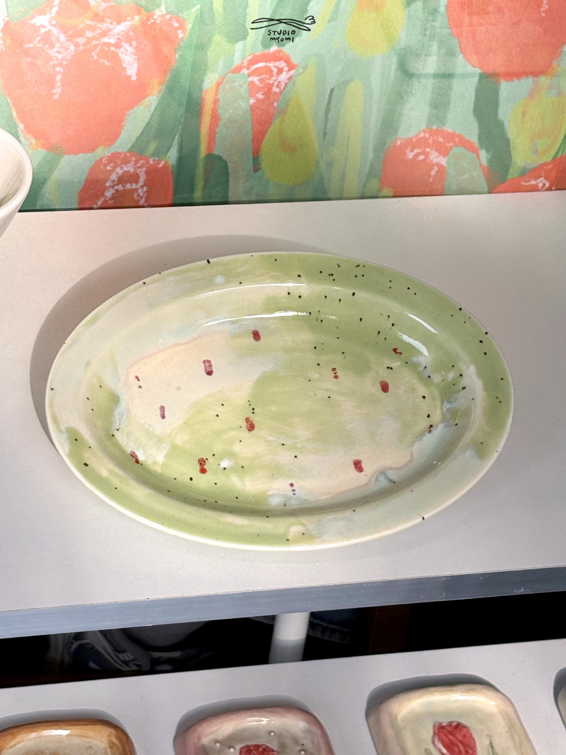 Middle Oval Plate (구름)