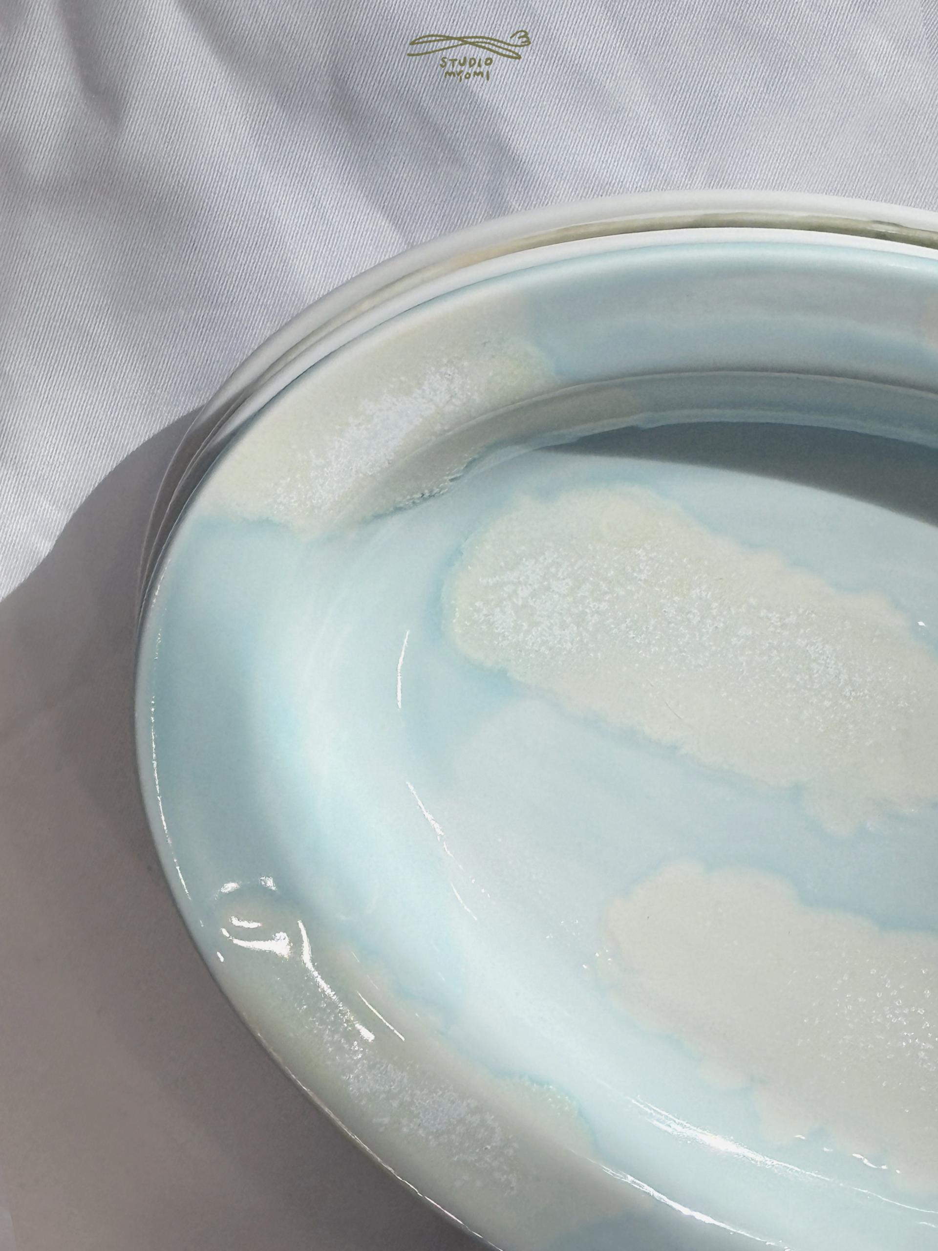Middle Oval Plate (구름)