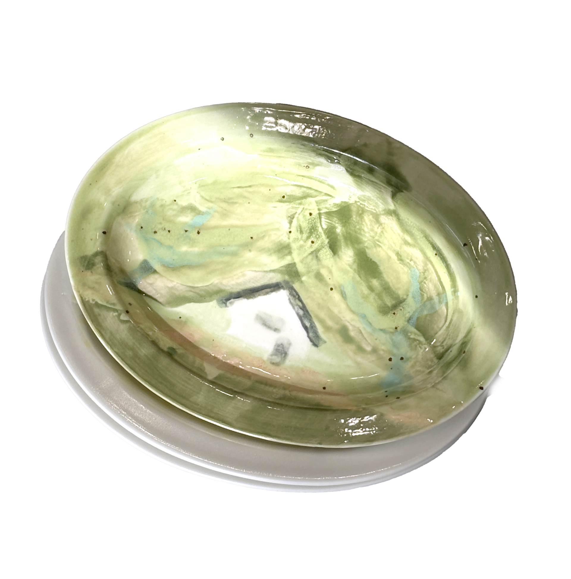 Middle Oval Plate (구름)