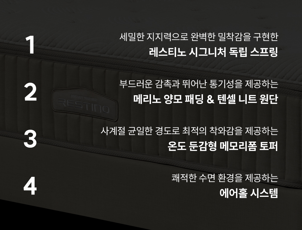 쿠쿠 레스티노 매트리스 퀸 Q CRM-D01HE(M/H)Q