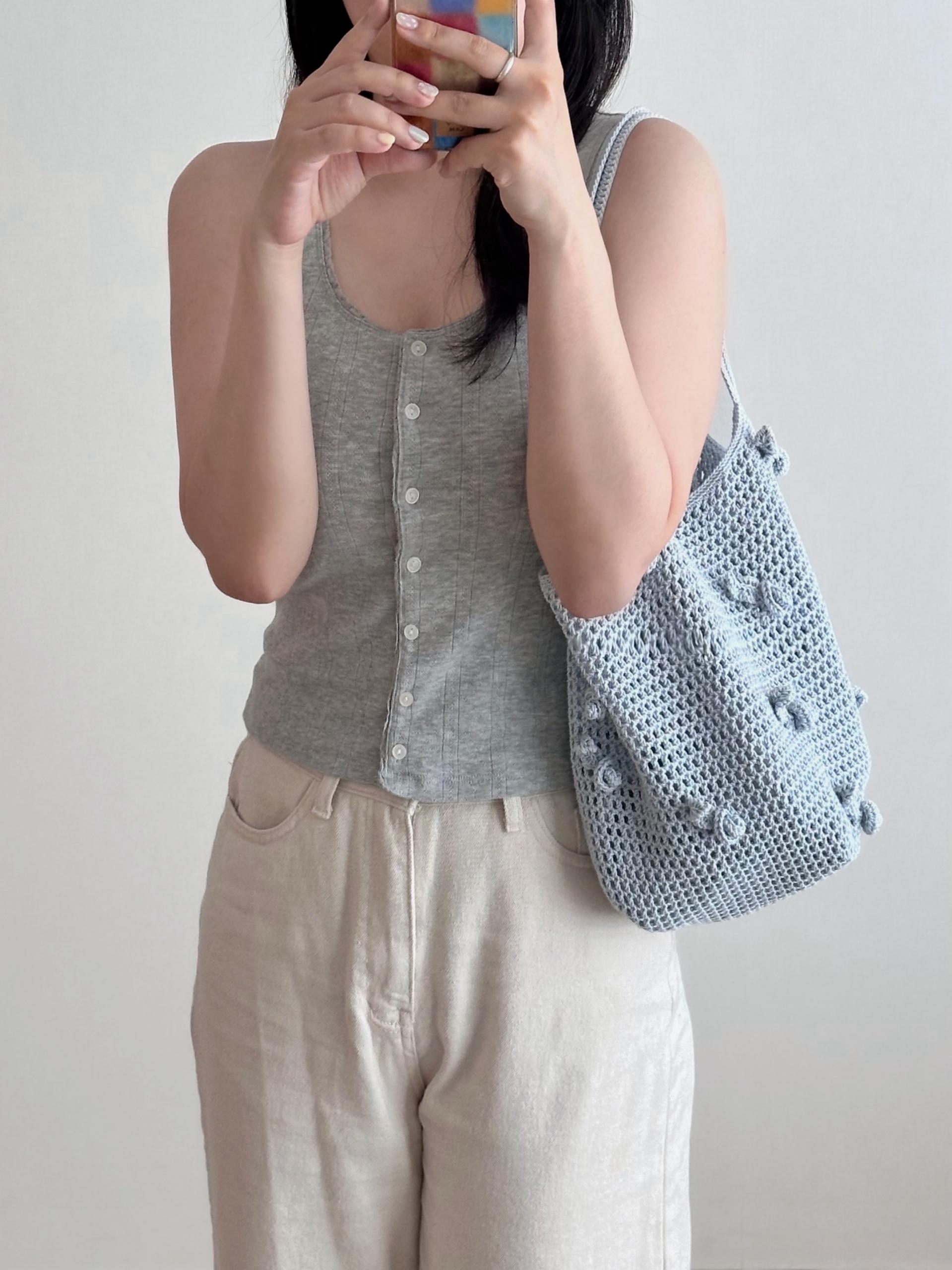 corsage net bag DIY (코바늘뜨개)