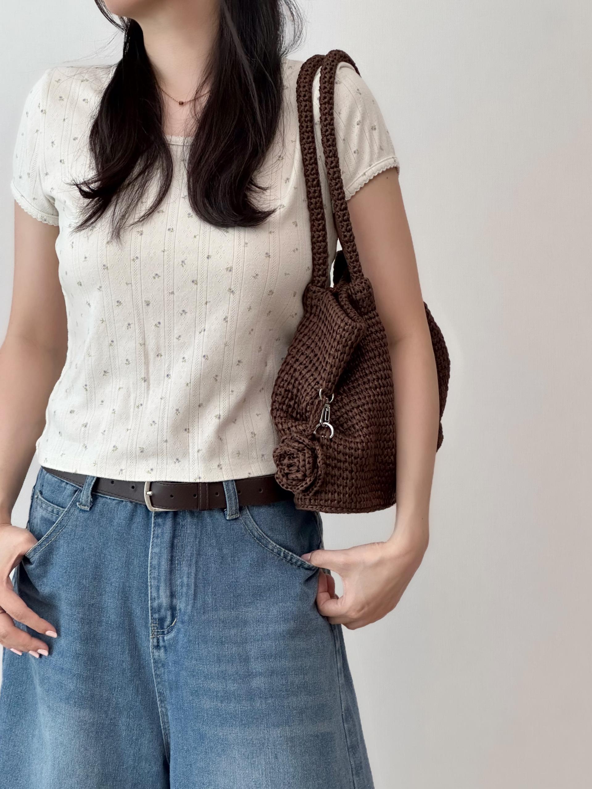 corsage net bag DIY (코바늘뜨개)