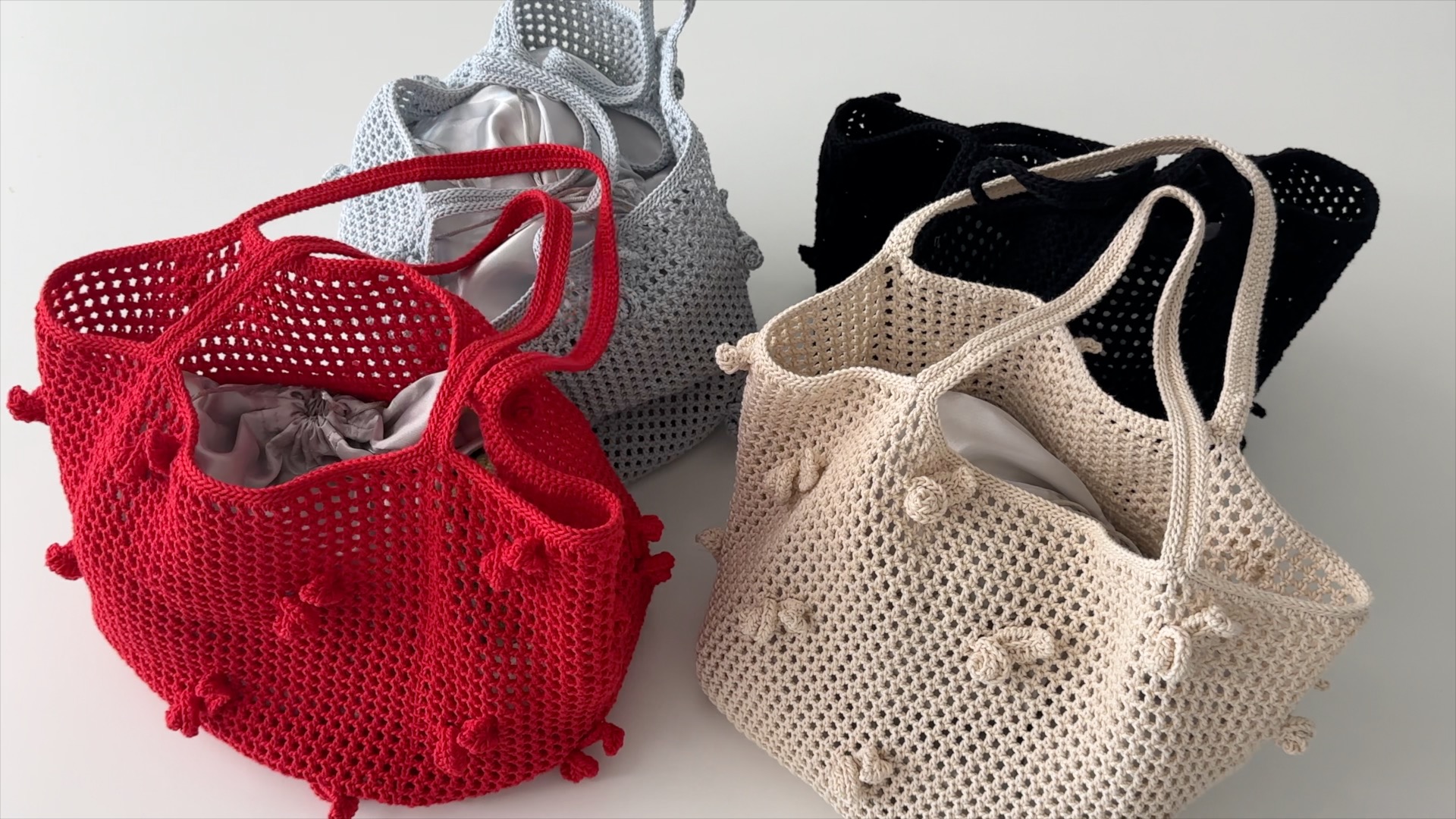 corsage net bag DIY (코바늘뜨개)