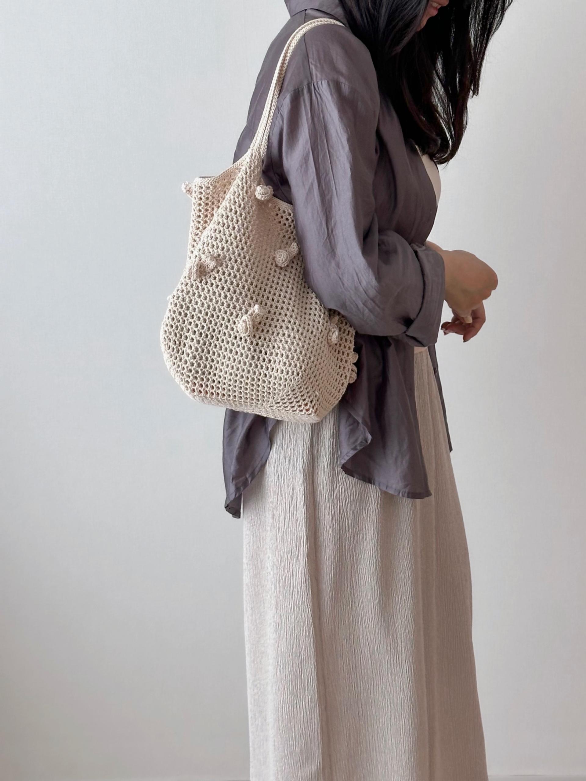 corsage net bag DIY (코바늘뜨개)