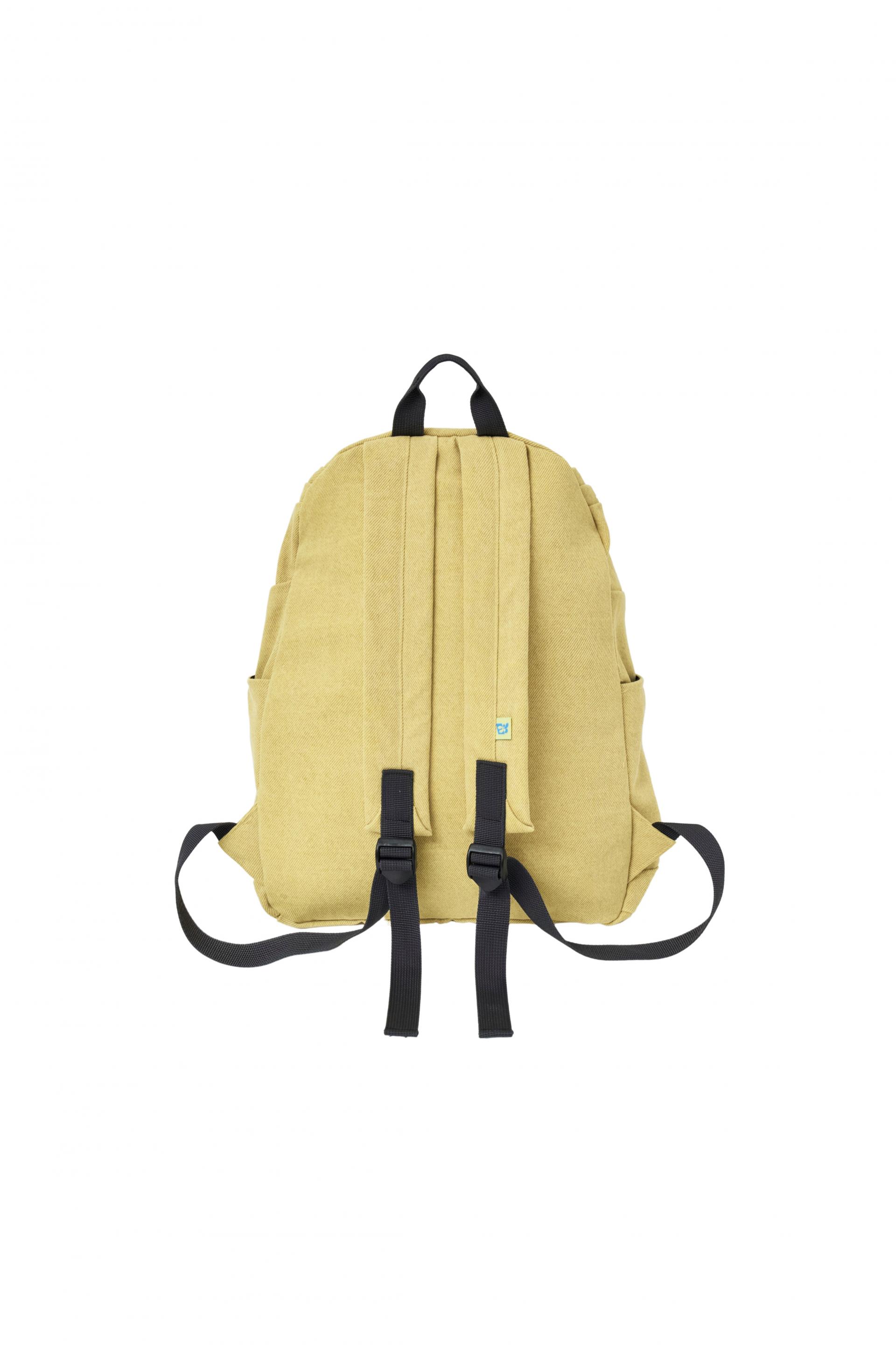 Washed Canvas Backpack (Sand Yellow)