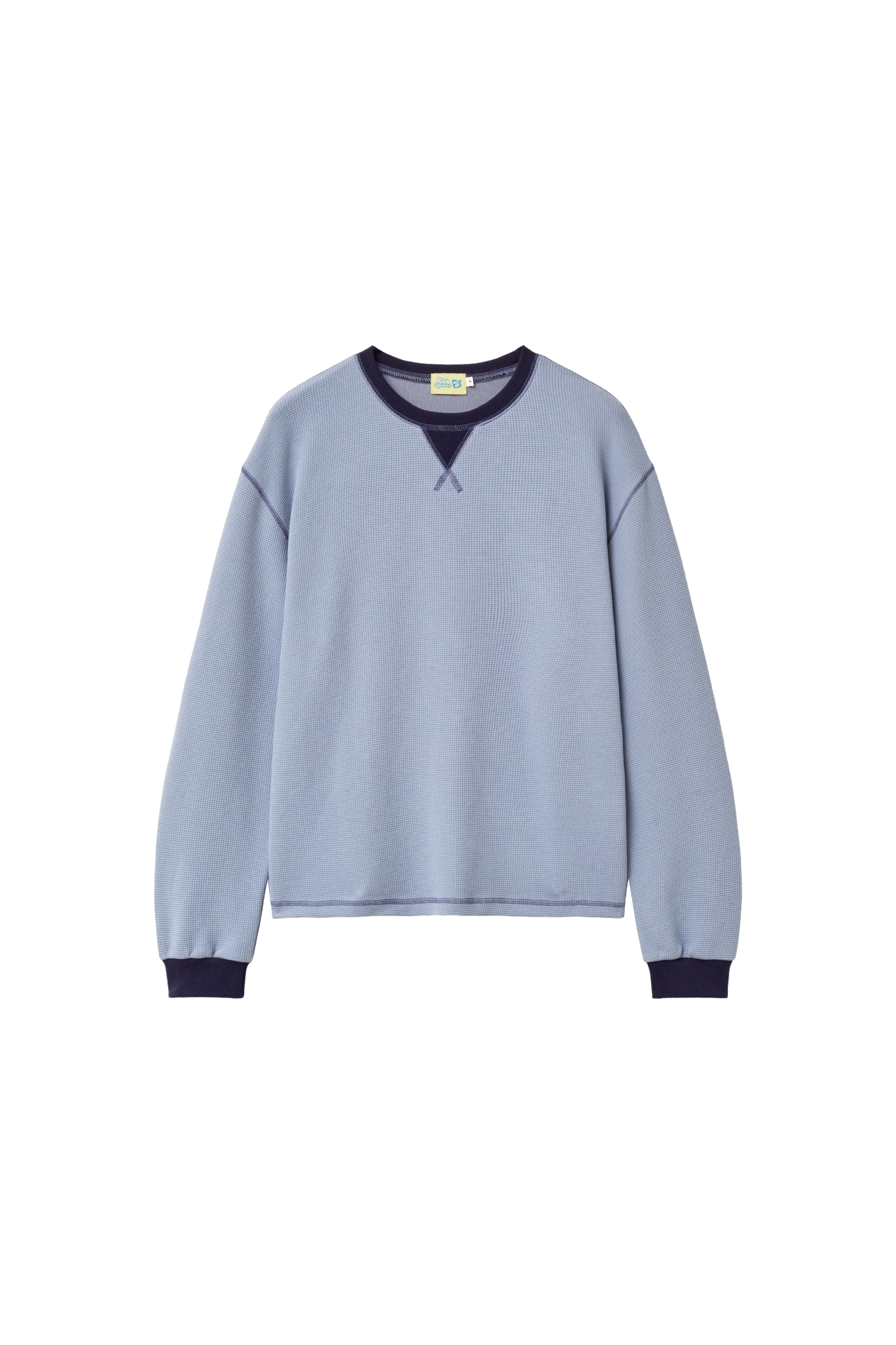 Waffle Long Sleeve Tee (Sky Navy)