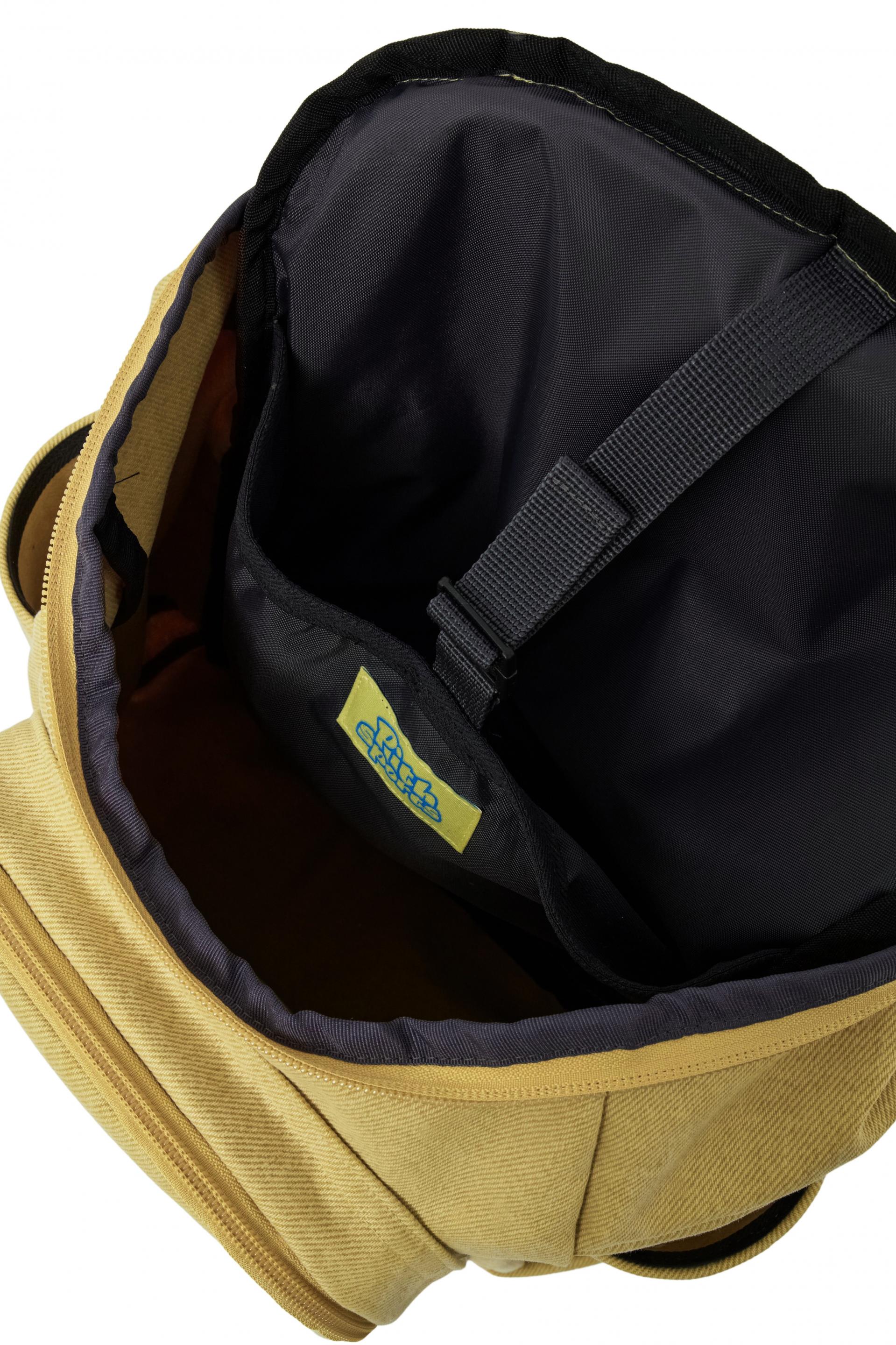 Washed Canvas Backpack (Sand Yellow)