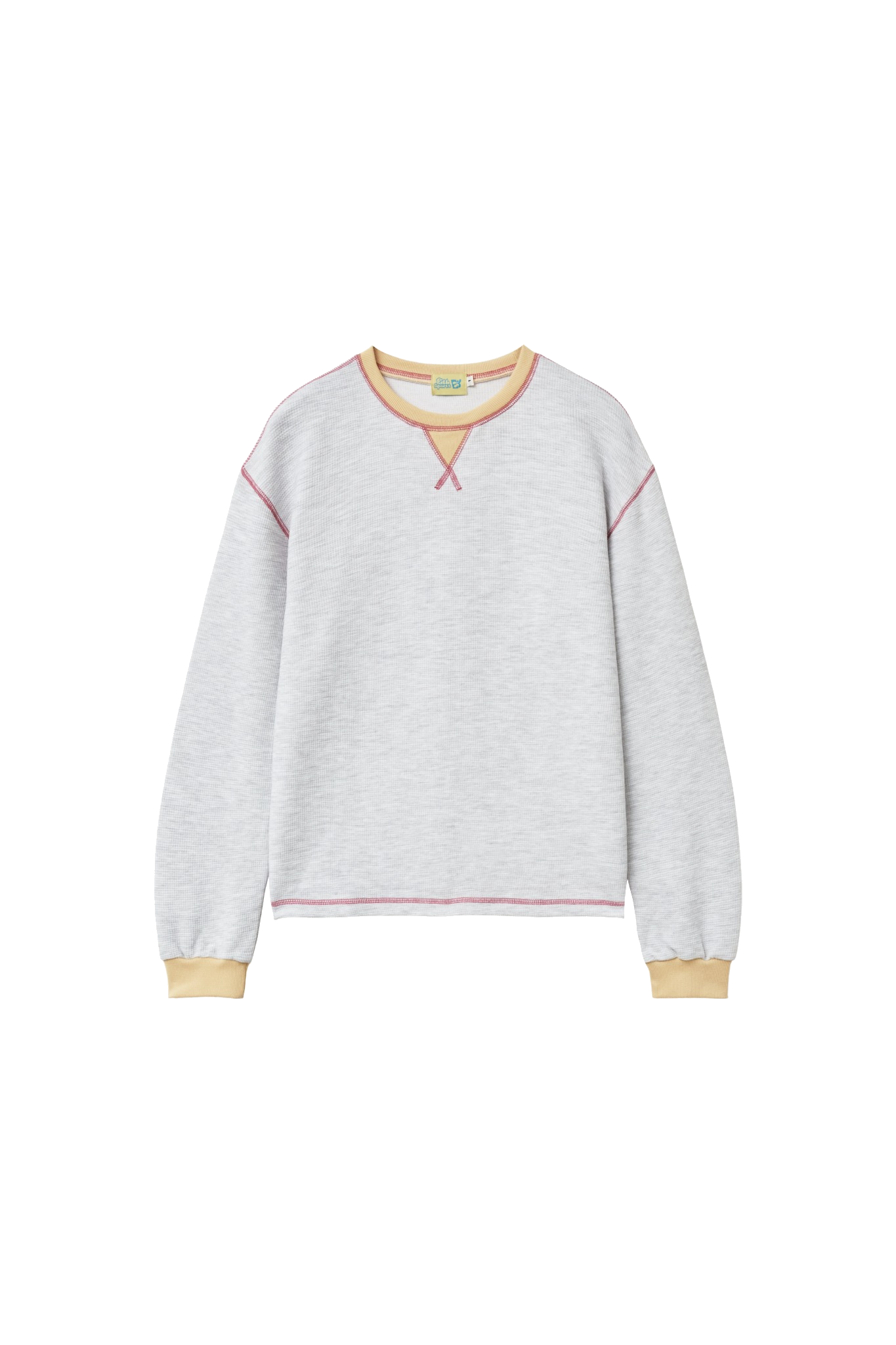 Waffle Long Sleeve Tee (Melange Yellow)