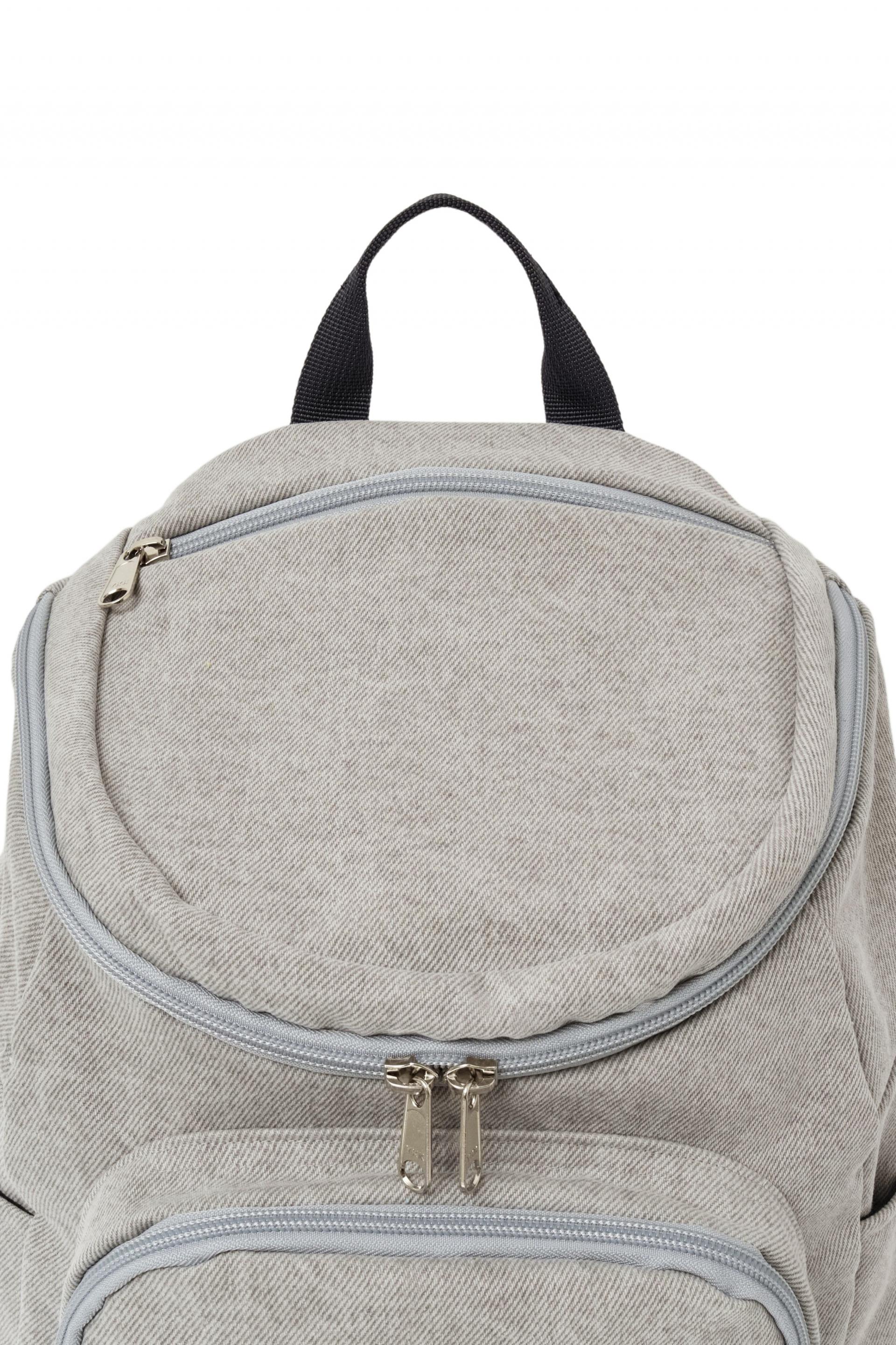 Washed Canvas Backpack (Ash Grey)