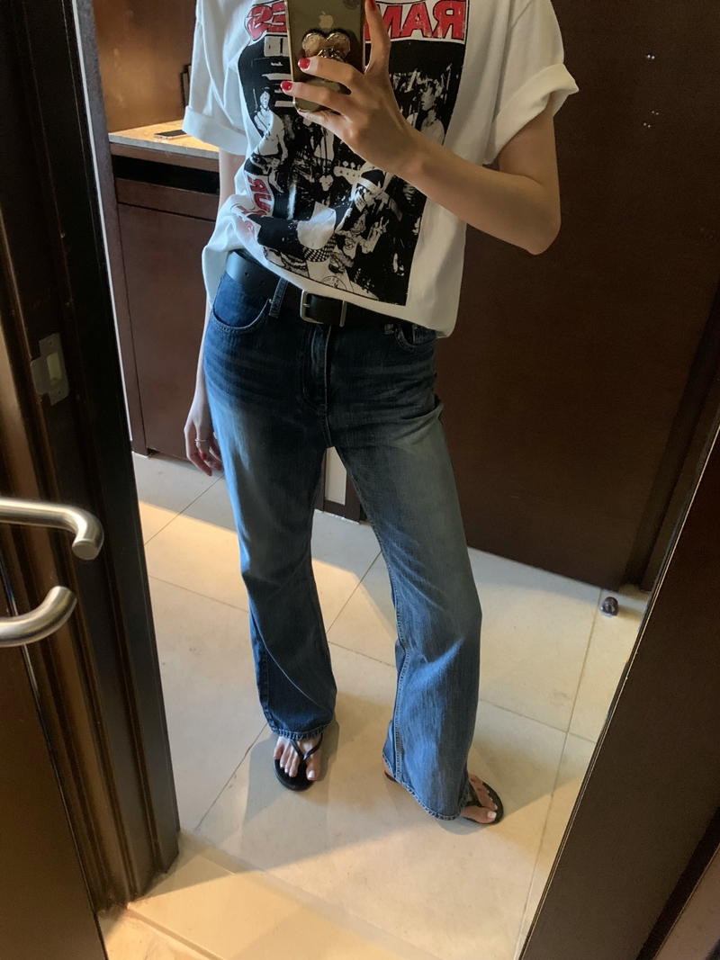 WASHING Deep boots cut Denim PT