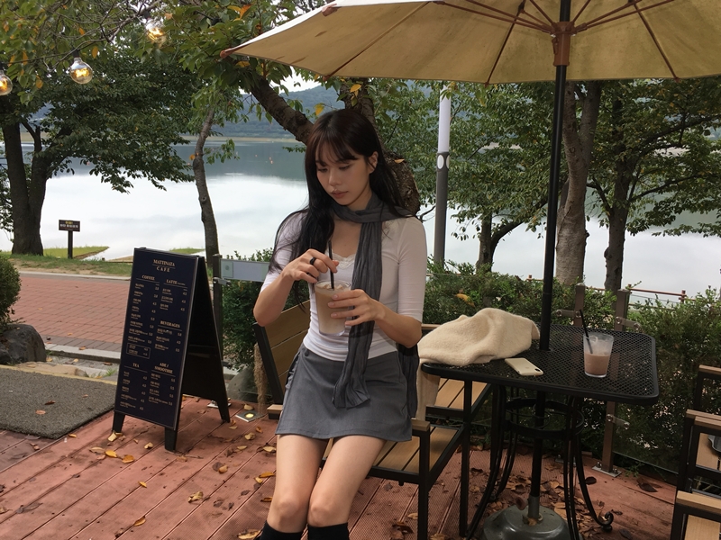 FW CITY SLIT SKIRT PT (2COLOR)