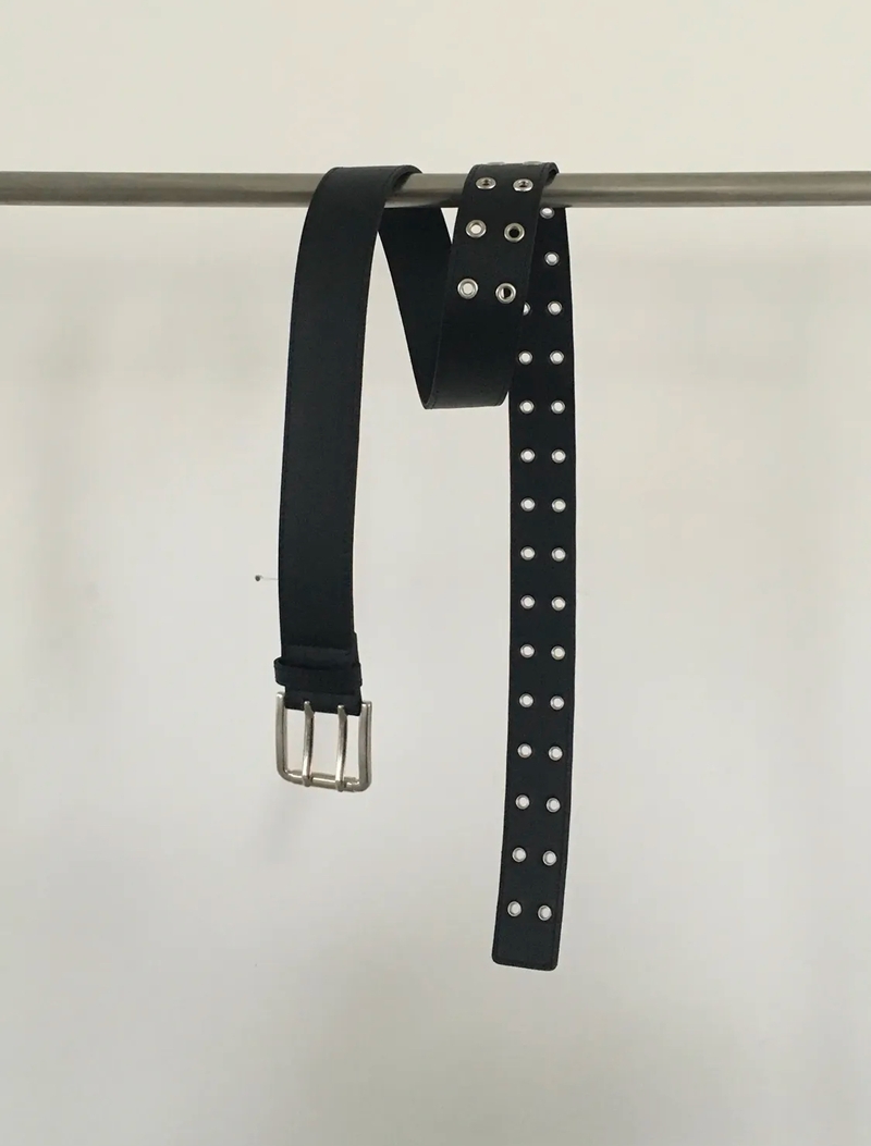 LEATHER WIDE BELT *(2COLOR)