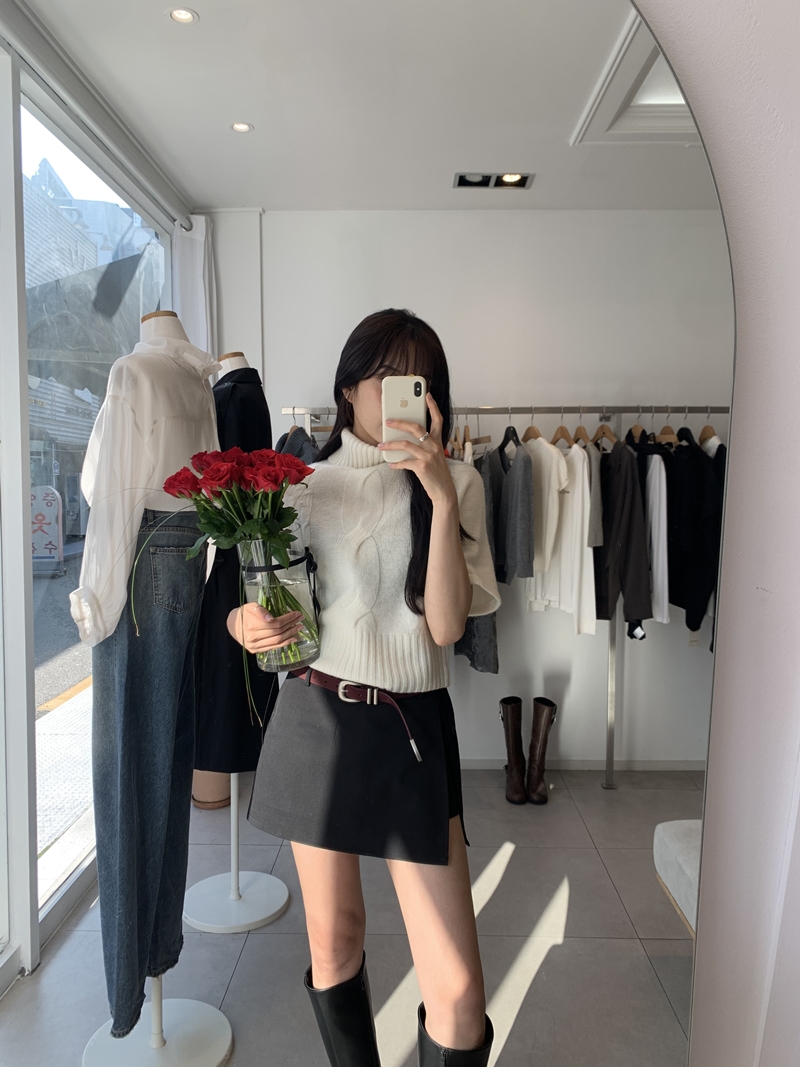 FW CITY SLIT SKIRT PT (2COLOR)