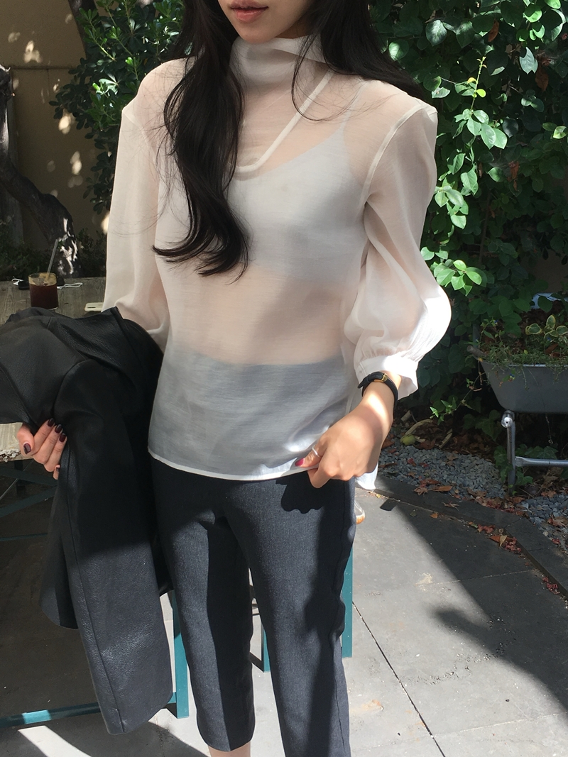 FW VARR HIGHNECK BLOUSE *premium