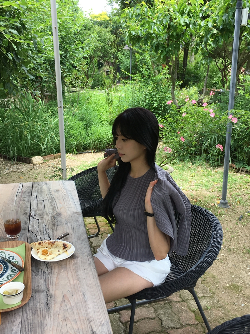 Rumie Pleats sleeveless *premium (3COLOR)
