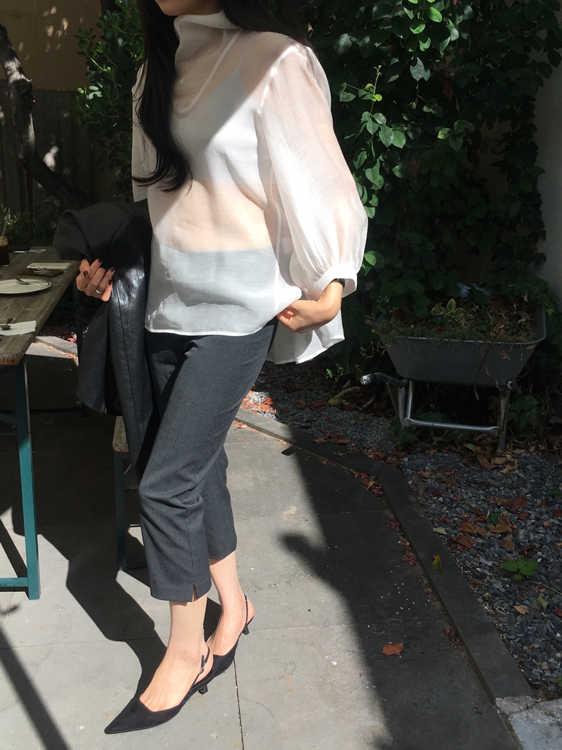 FW VARR HIGHNECK BLOUSE *premium