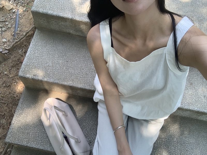 Ramon Linen Ribbon blouse (2COLOR)