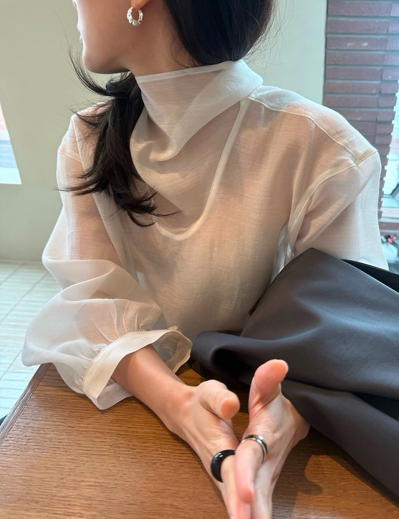 FW VARR HIGHNECK BLOUSE *premium