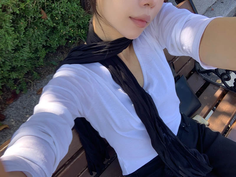 FW PLEATS MUFFLER (2COLOR)