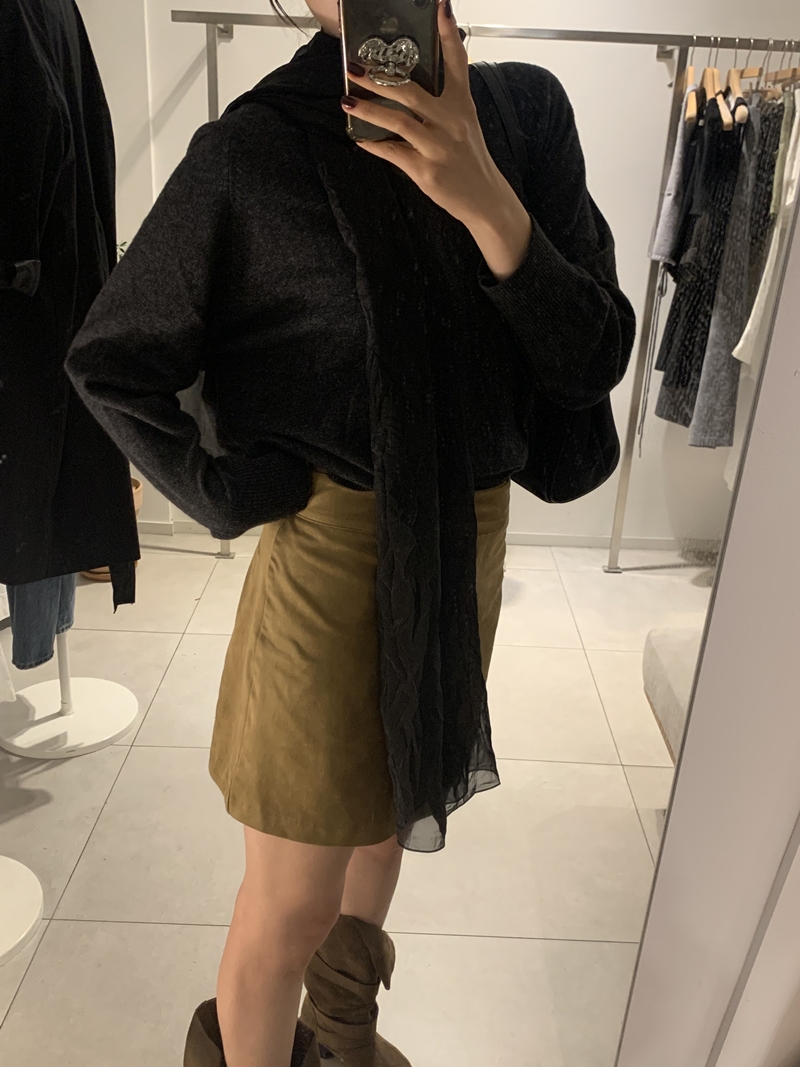 26FW SUEDE MIDI H-SK (2COLOR)