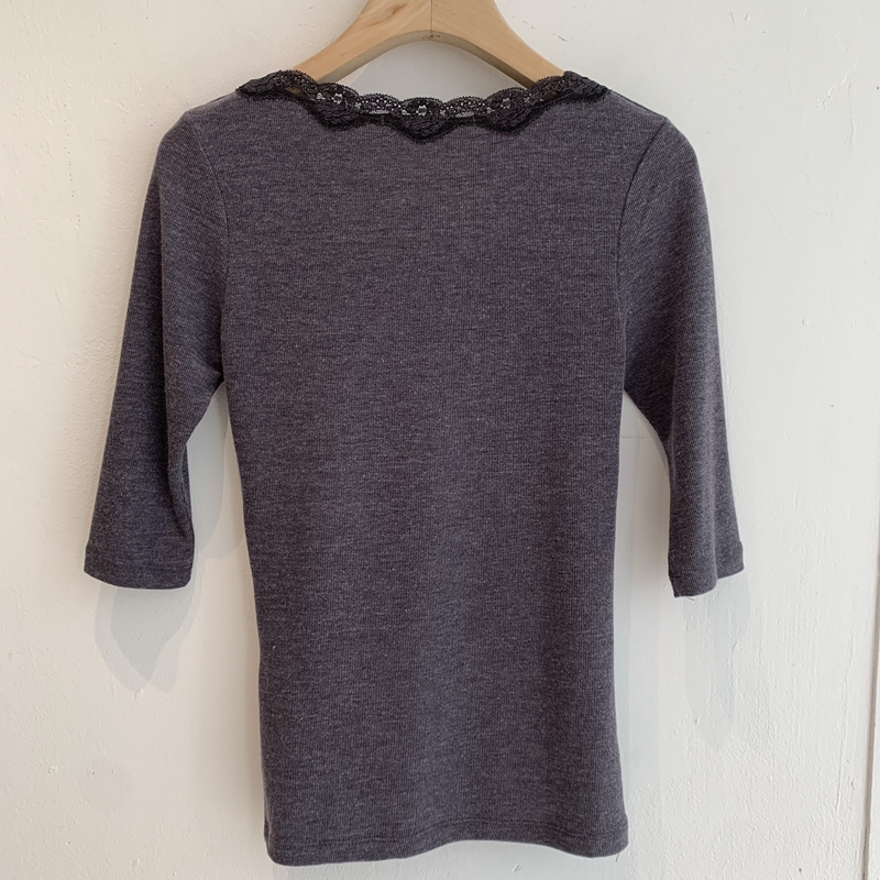 26fw Lace cotton 7부- TEE (3COLOR)